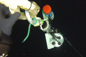 Montare senzor balize cu nava Mare Nigrum in Marea Neagra - Nemo Pro Diving 014